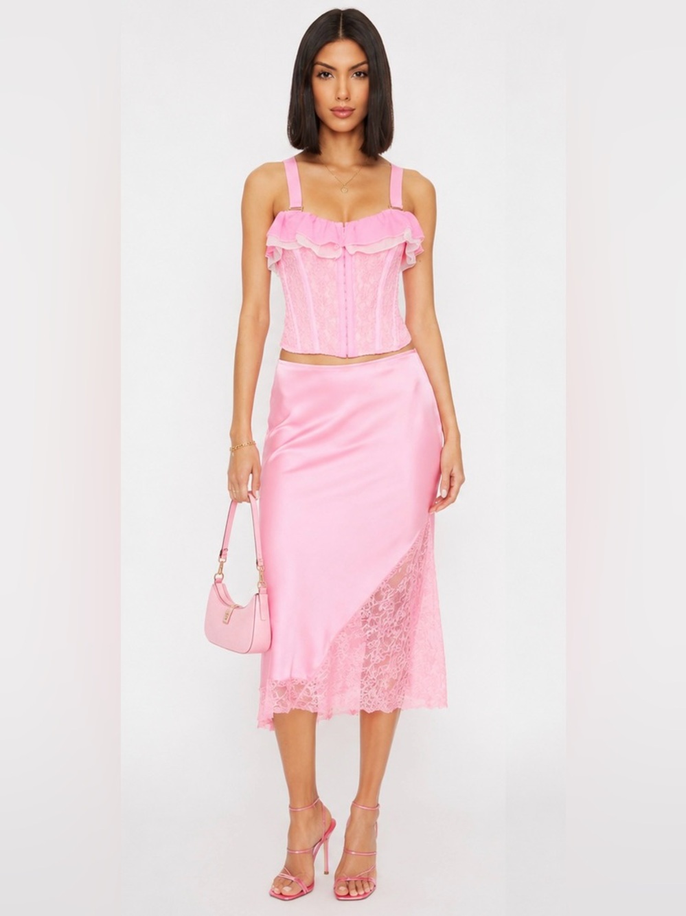 We are HAH x Revolve Seams Like A Princess Corset in Rose Quartz